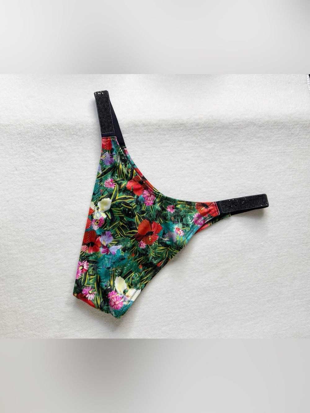 Victoria's Secret Tropical  Bombshell Floral Underwire Bikini Green Multi 36C/M - Picture 12 of 16